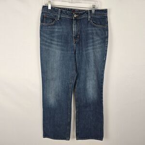 Eddie Bauer Jeans Women's Size 12 Short Blue Natural Fit Medium Wash